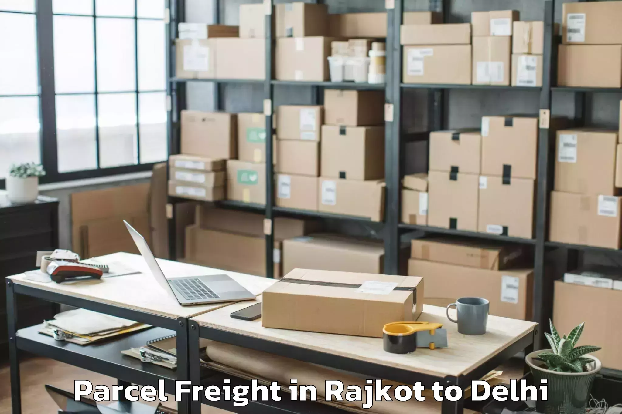 Affordable Rajkot to Shahdara Parcel Freight